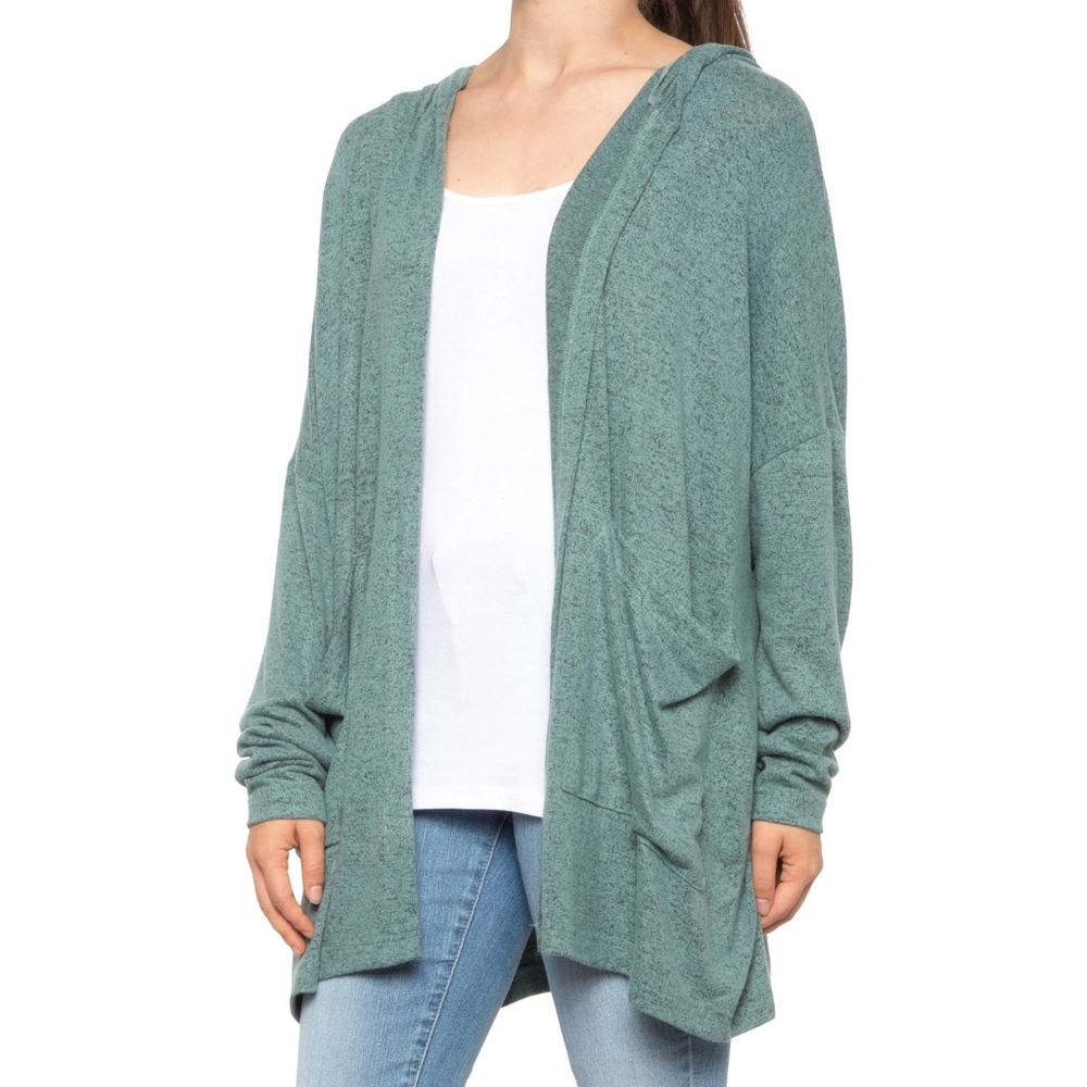NWT Young Fabulous and Broke Green Hooded Cardigan Size S